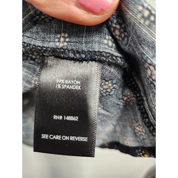 Torrid Womens Goddess Tank Top Sz 1X Black Floral Textured Stretch Halter Tunic - Picture 4 of 8